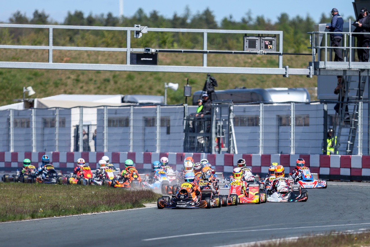 Henri Möhring auf Platz 1 beim ADAC Kart Masters in Mülsen