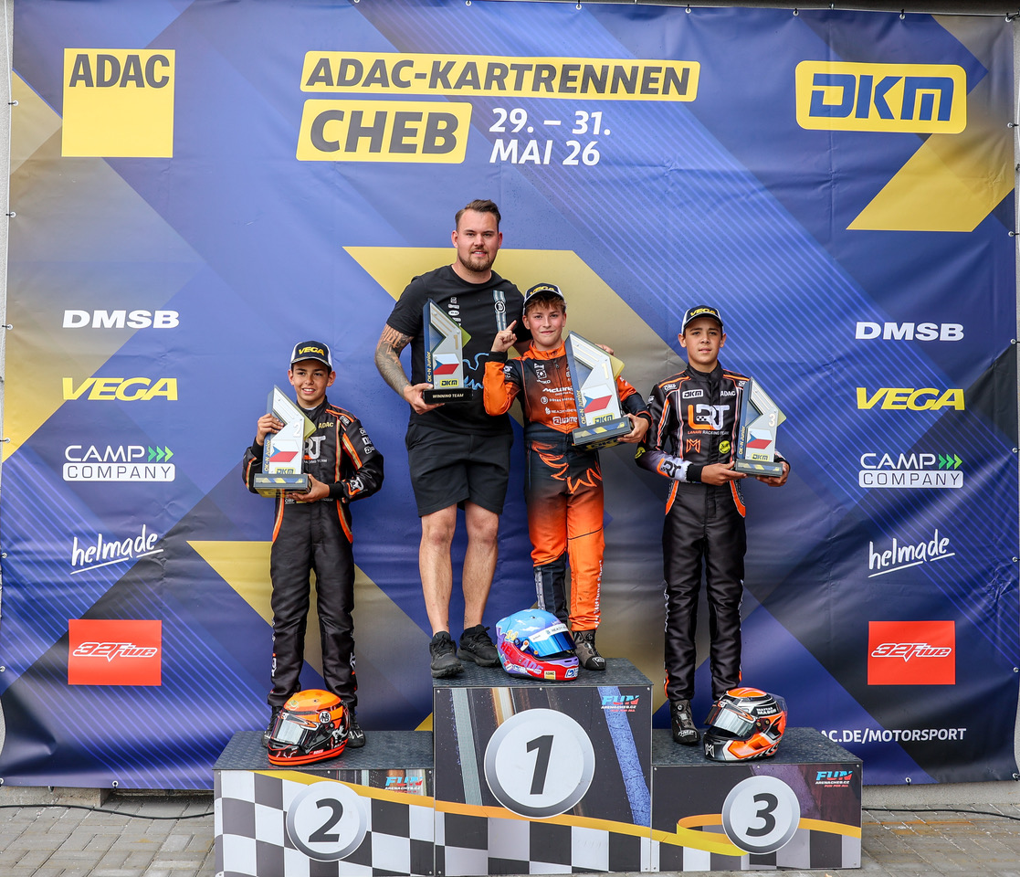 Siegerehrung DKM Cheb 2026: Henri Möhring auf Platz 1 in der OK-N Junior