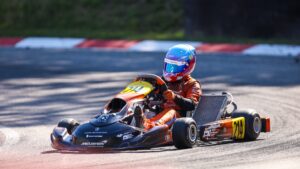 Henri Möhring im Kart von Dörr Motorsport beim ADAC Kart Masters in Ampfing 2026