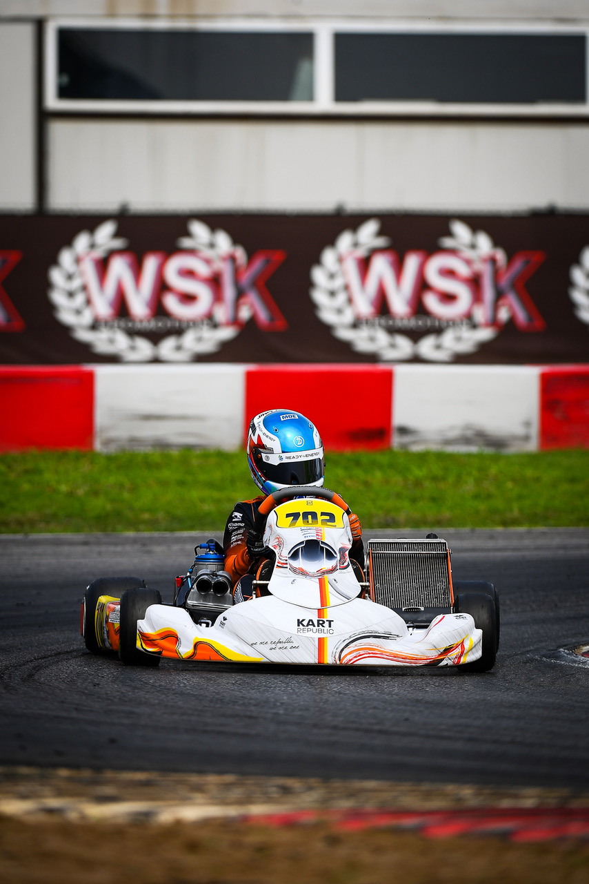Henri Möhring auf nasser Strecke beim WSK Final Cup in Franciacorta 2026